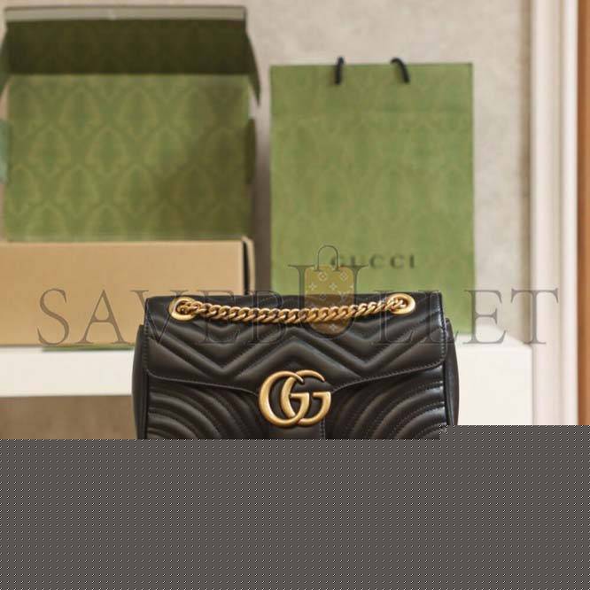 G*u*i  marmont small matelasse shoulder bag 443497 (26*14*7cm)